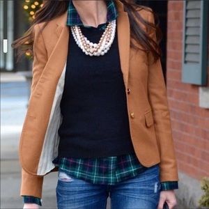 J.Crew Camel Schoolboy blazer size 4